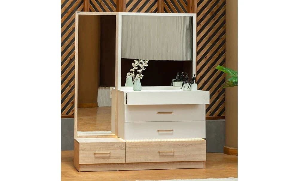 غرفة نوم لوتس بدولاب مفصلي - عرض 3